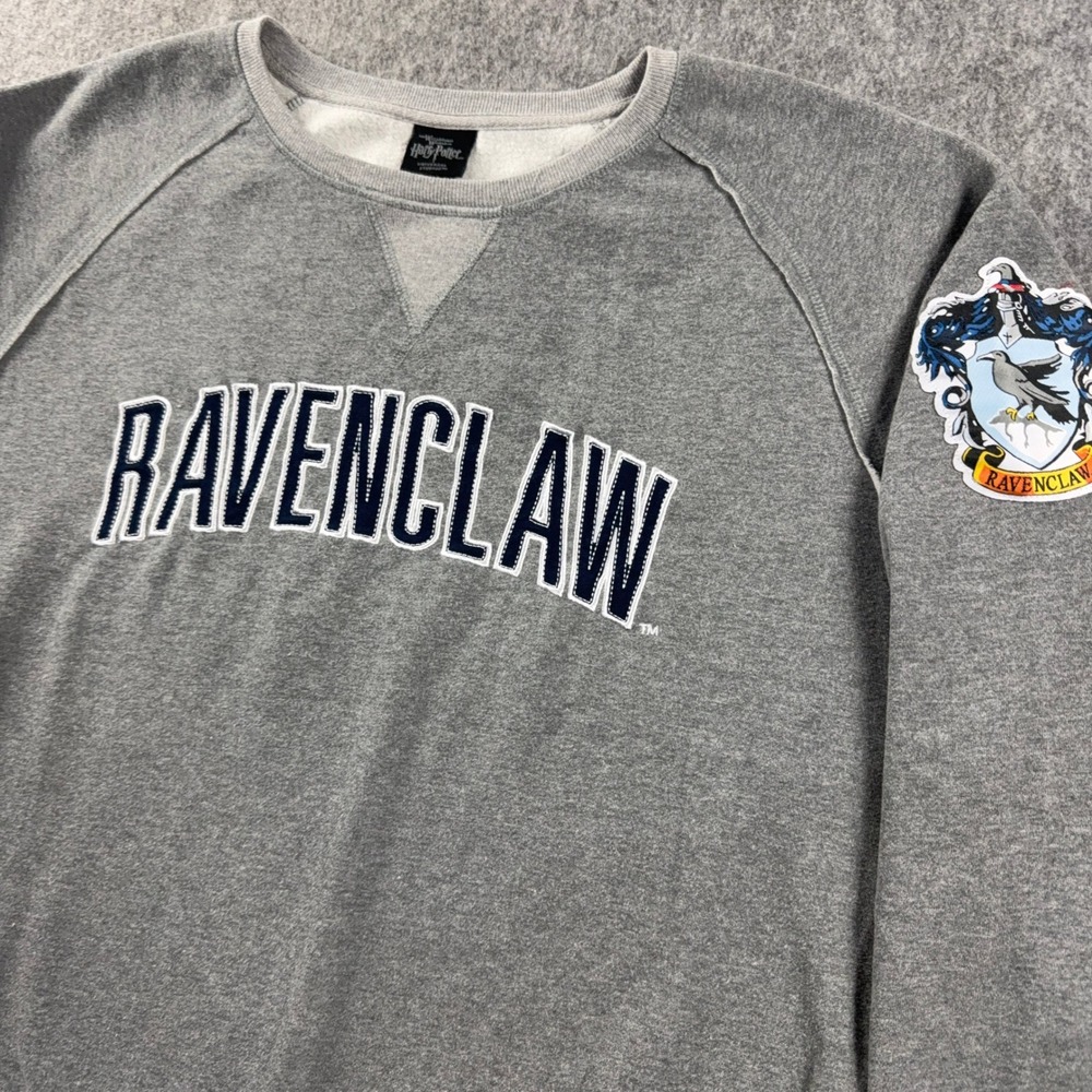 Universal Studios Ravenclaw Sweatshirt Women XL Gray Raglan Harry Potter